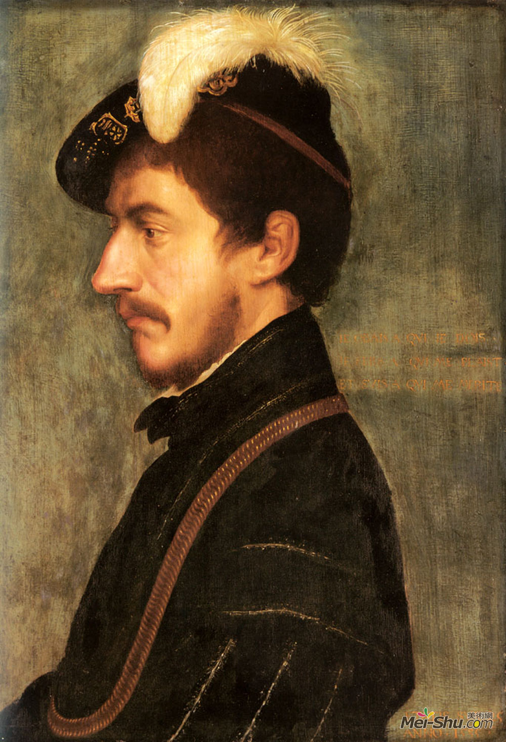 汉斯·荷尔拜因(Hans Holbein the Younger)高清作品《尼古拉斯·波兹兹爵士的肖像》