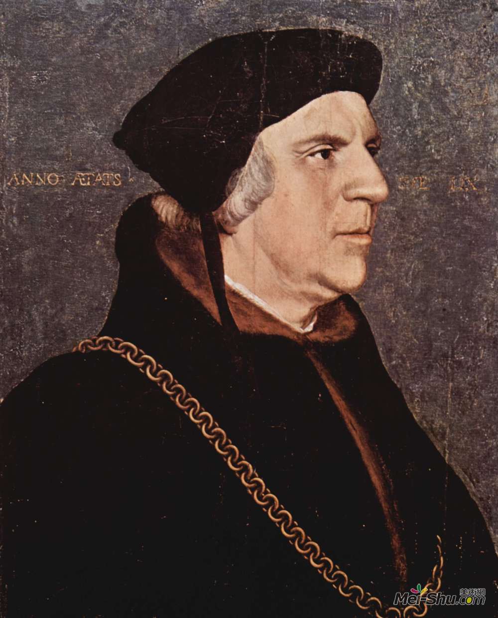 汉斯·荷尔拜因(Hans Holbein the Younger)高清作品《威廉巴茨先生》