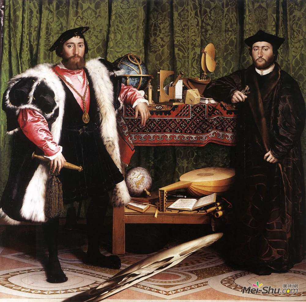 汉斯·荷尔拜因(Hans Holbein the Younger)高清作品《大使》