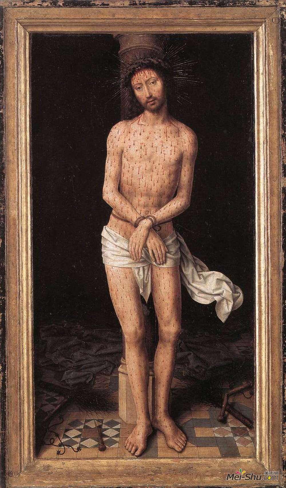 汉斯·梅姆林(Hans Memling)高清作品《基督在专栏》
