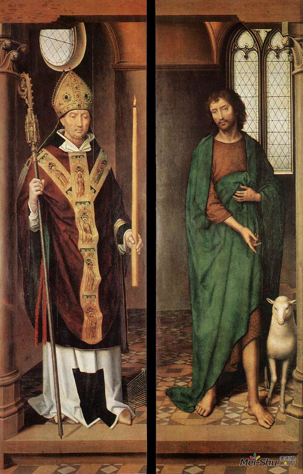 汉斯·梅姆林(Hans Memling)高清作品《激情（格雷弗雷德）祭坛（第一关位置）》