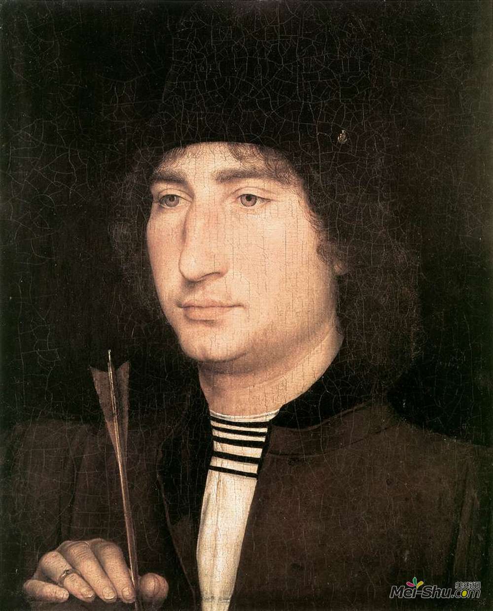 汉斯·梅姆林(Hans Memling)高清作品《有箭人的肖像》