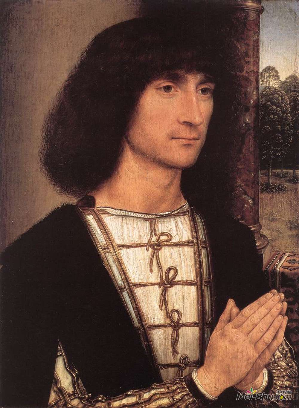 汉斯·梅姆林(Hans Memling)高清作品《一名年轻男子的画像》