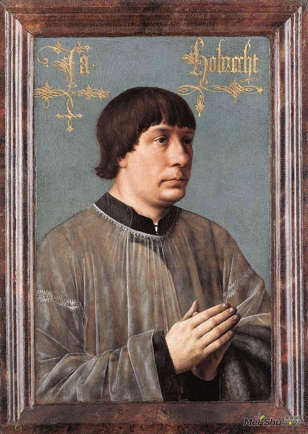 汉斯·梅姆林(Hans Memling)高清作品《Portrait of Jacob Obrecht》