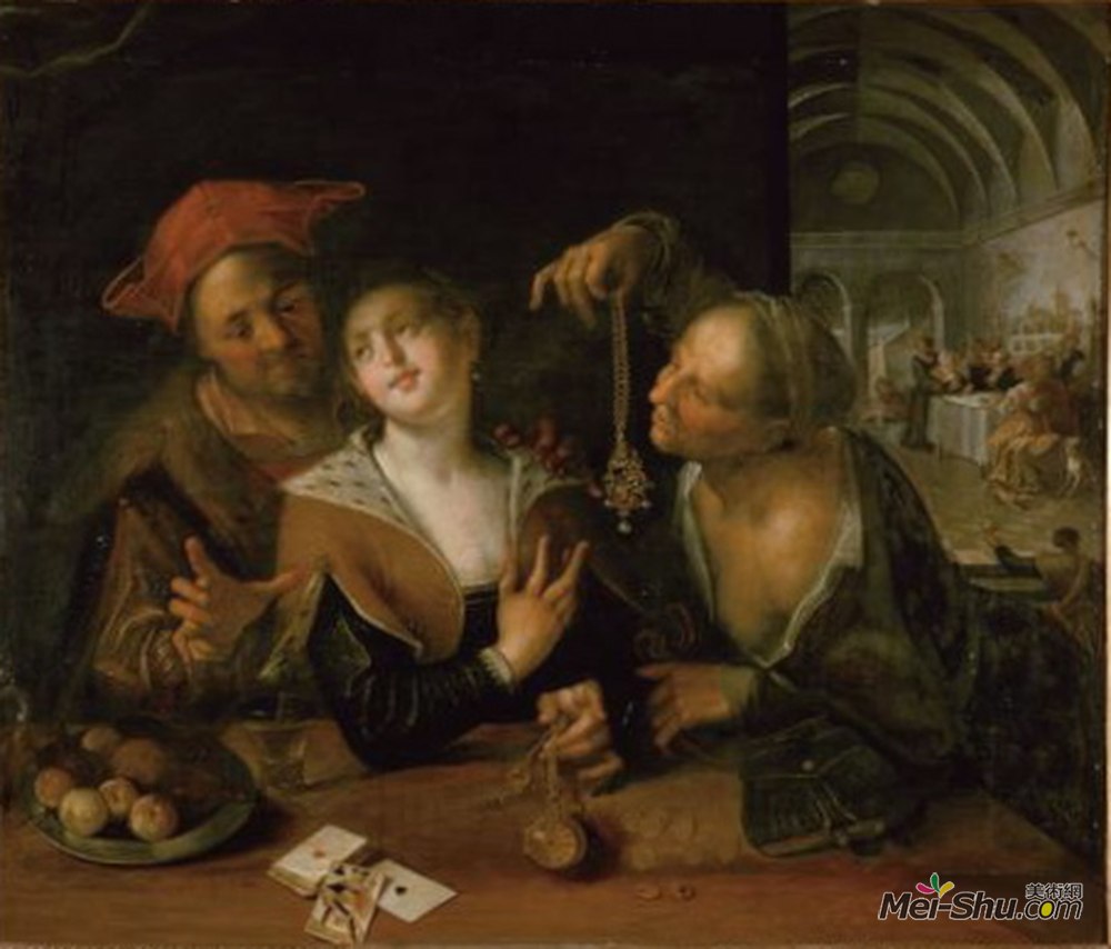 汉斯·冯·阿亨(Hans von Aachen)高清作品《婚恋场景》