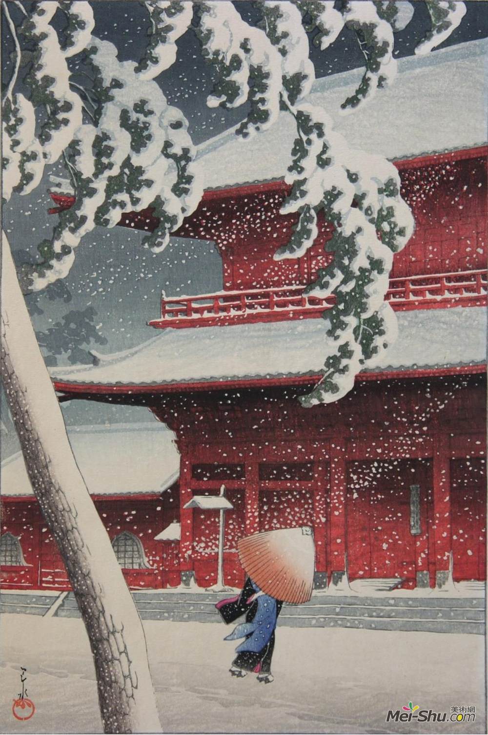 川濑巳水(Hasui Kawase)高清作品《卡瓦什哈苏》