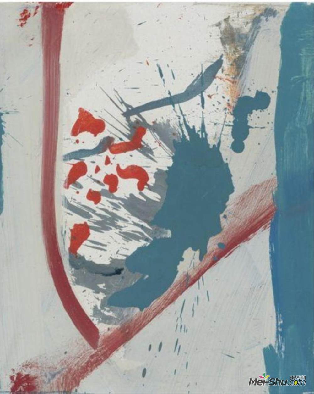 海伦·弗兰肯萨勒(Helen Frankenthaler)高清作品《无题》