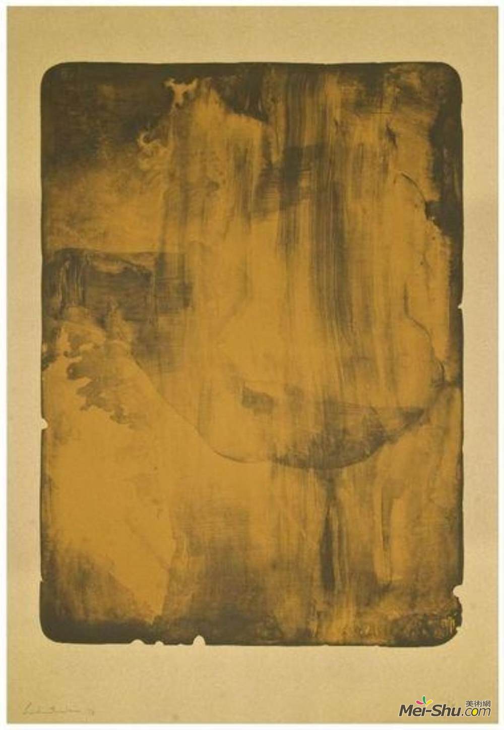 海伦·弗兰肯萨勒(Helen Frankenthaler)高清作品《青铜烟》
