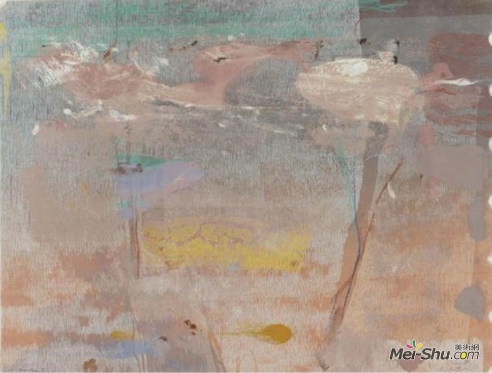 海伦·弗兰肯萨勒(Helen Frankenthaler)高清作品《Monotype I》