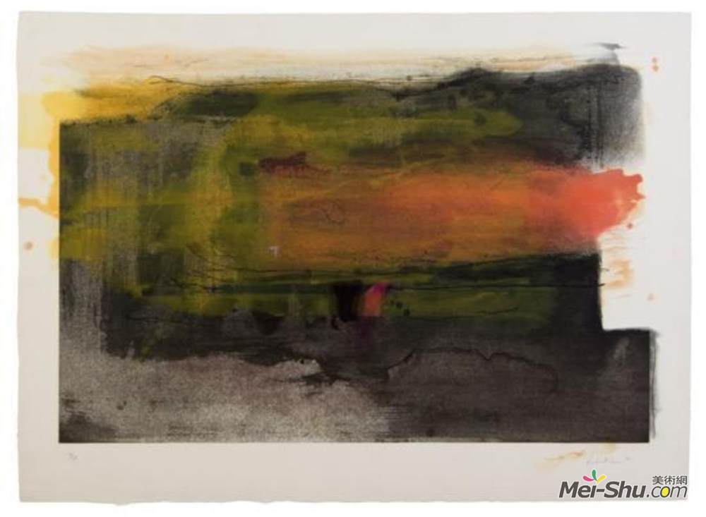 海伦·弗兰肯萨勒(Helen Frankenthaler)高清作品《深太阳》