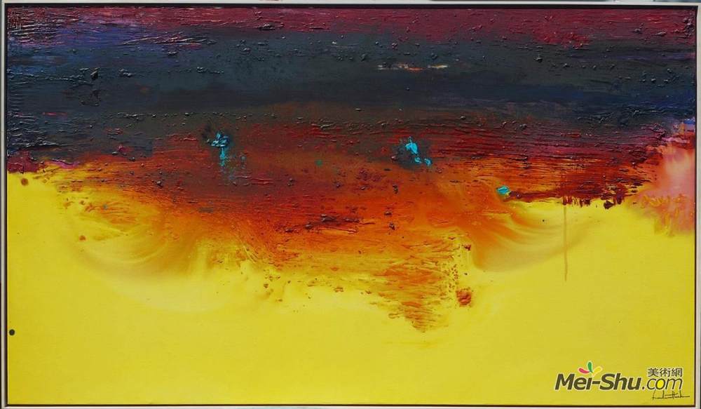 海伦·弗兰肯萨勒(Helen Frankenthaler)高清作品《阿迪朗达克山脉》