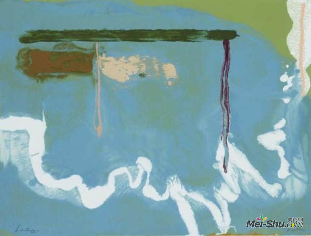 海伦·弗兰肯萨勒(Helen Frankenthaler)高清作品《天空书写》