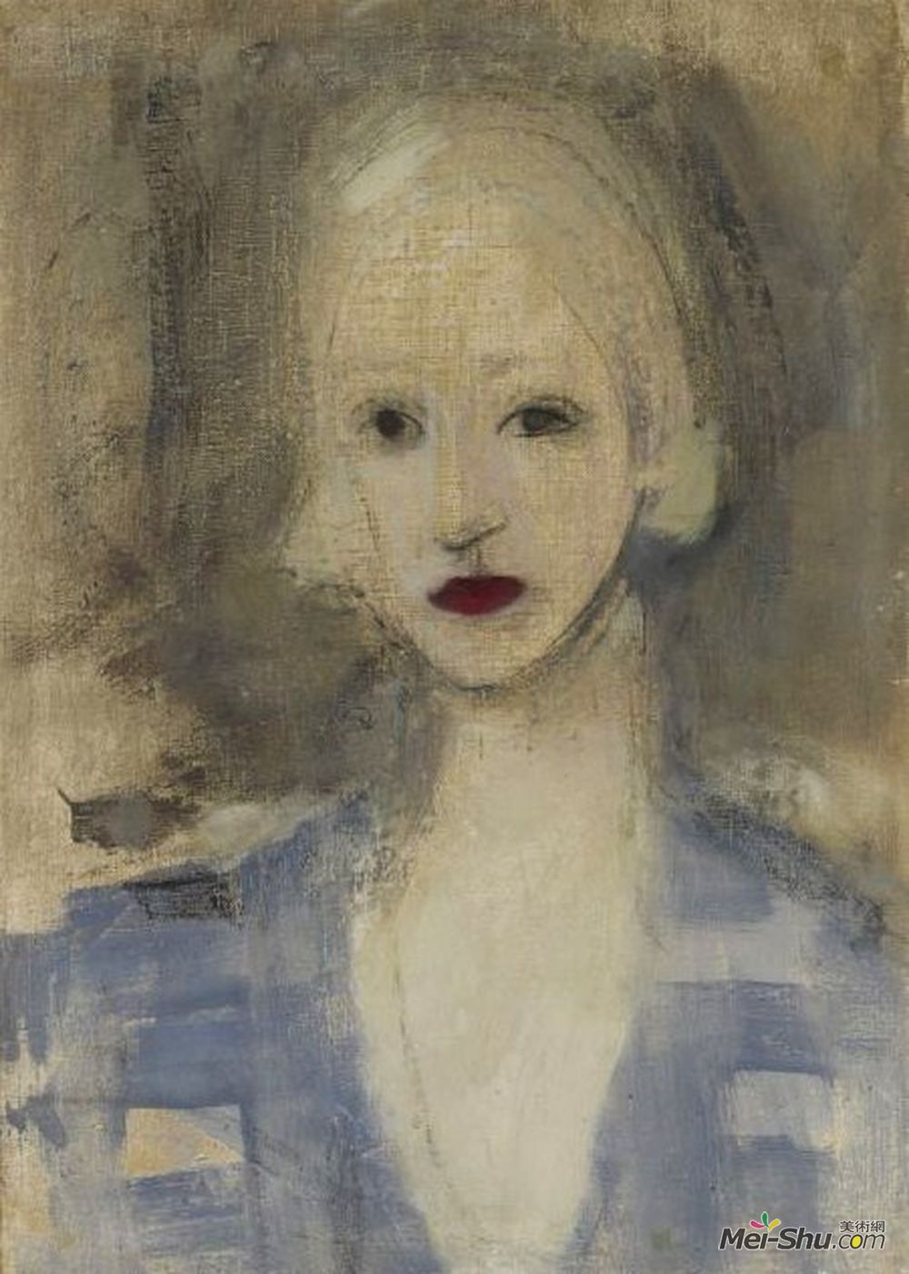 海伦·谢夫贝克(Helene Schjerfbeck)高清作品《金发女人》