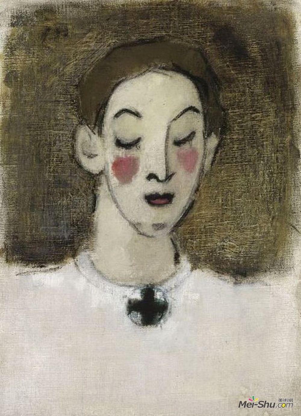 海伦·谢夫贝克(Helene Schjerfbeck)高清作品《Nurse I (Kaija Lahtinen)》