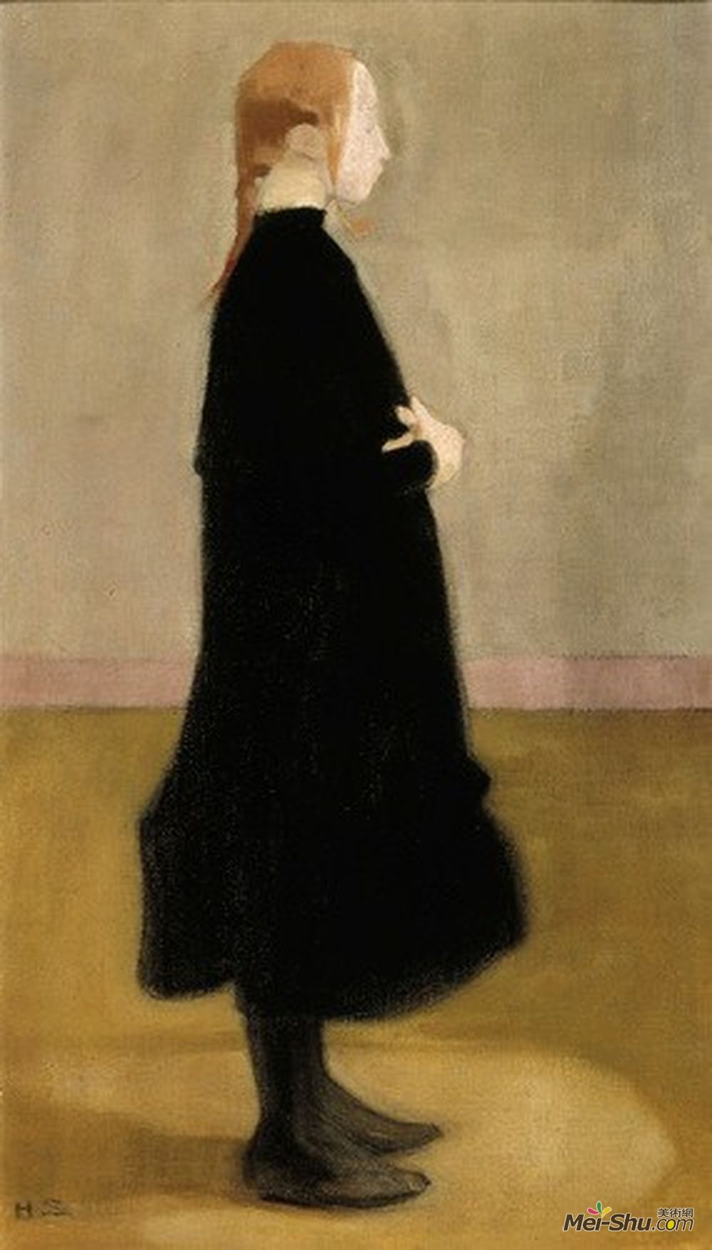 海伦·谢夫贝克(Helene Schjerfbeck)高清作品《黑人女生》