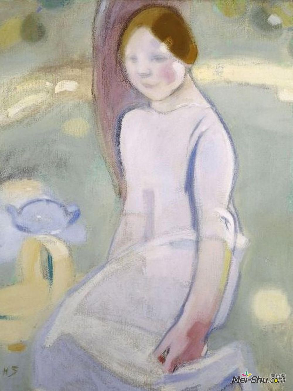 海伦·谢夫贝克(Helene Schjerfbeck)高清作品《林登之下》