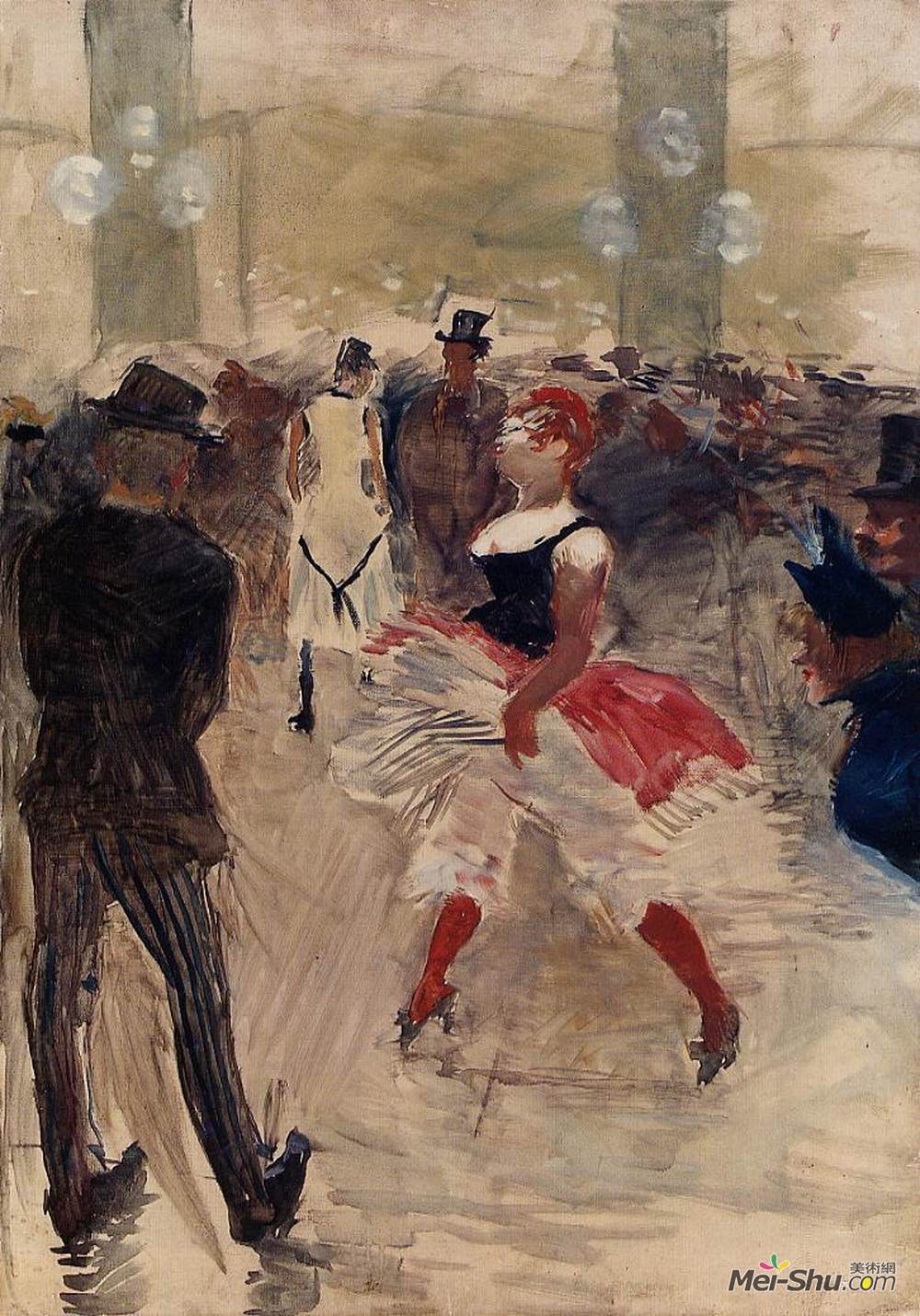 亨利·玛丽·雷蒙·德·图卢兹-劳特累克(Henri de Toulouse-Lautrec)高清作品《爱丽舍蒙马特》