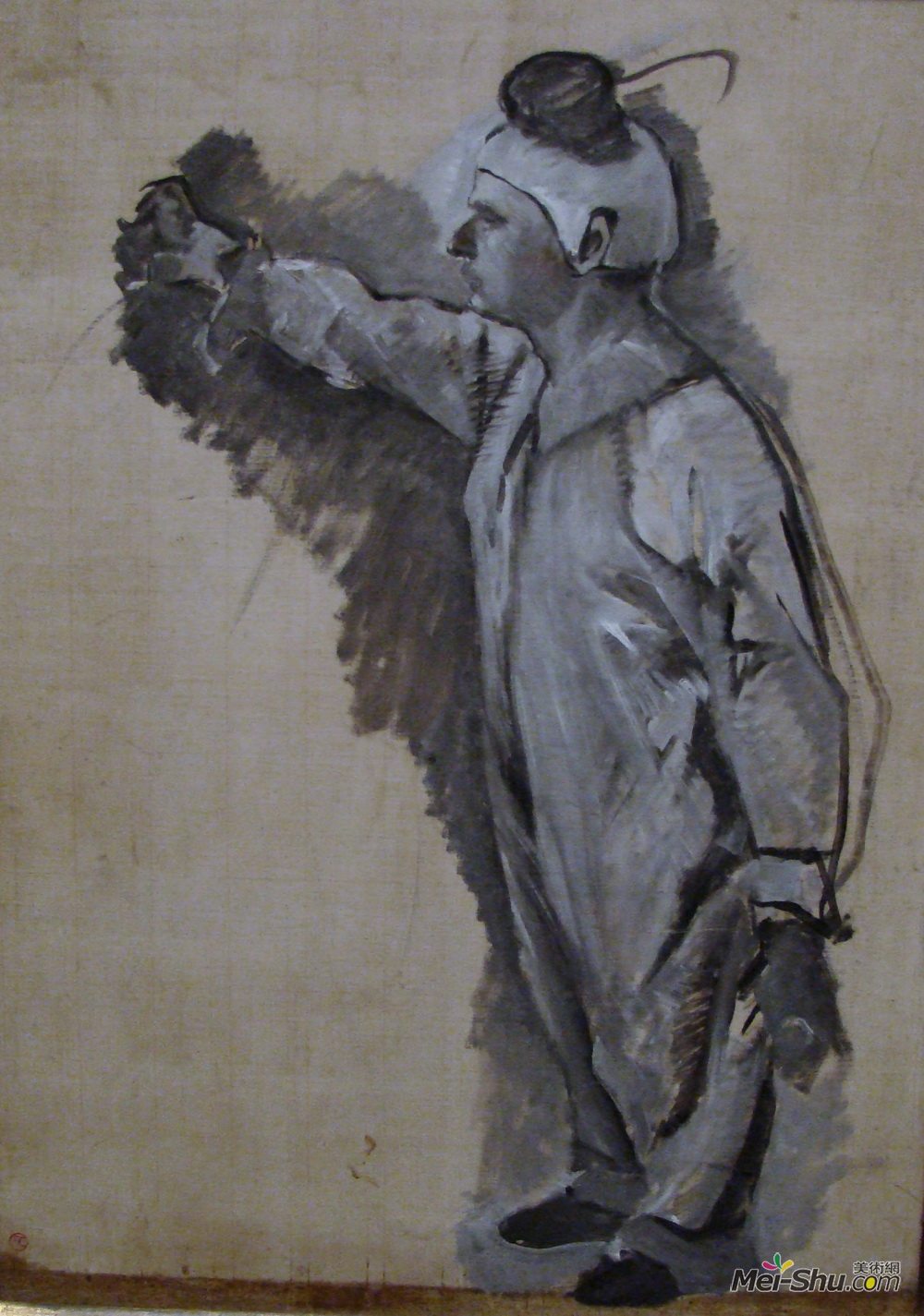 亨利·玛丽·雷蒙·德·图卢兹-劳特累克(Henri de Toulouse-Lautrec)高清作品《小丑》