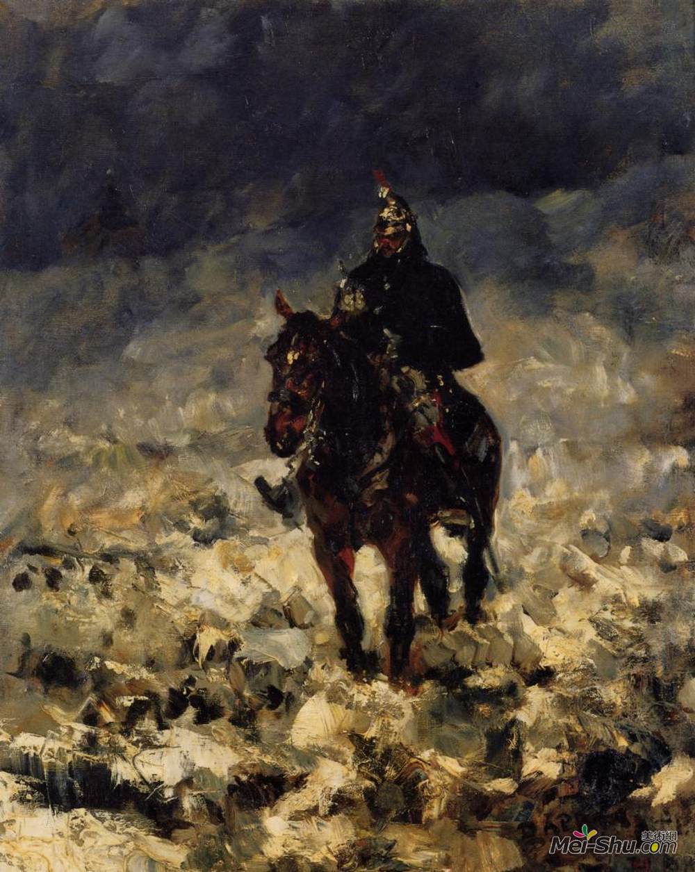 亨利·玛丽·雷蒙·德·图卢兹-劳特累克(Henri de Toulouse-Lautrec)高清作品《胸甲》