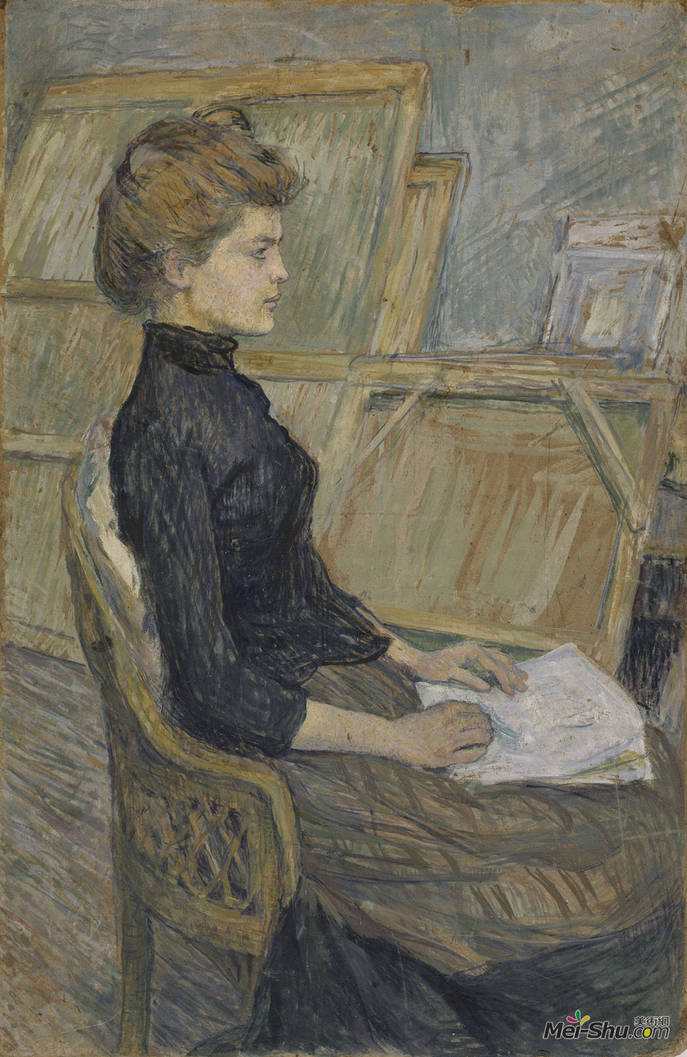 亨利·玛丽·雷蒙·德·图卢兹-劳特累克(Henri de Toulouse-Lautrec)高清作品《海伦变》