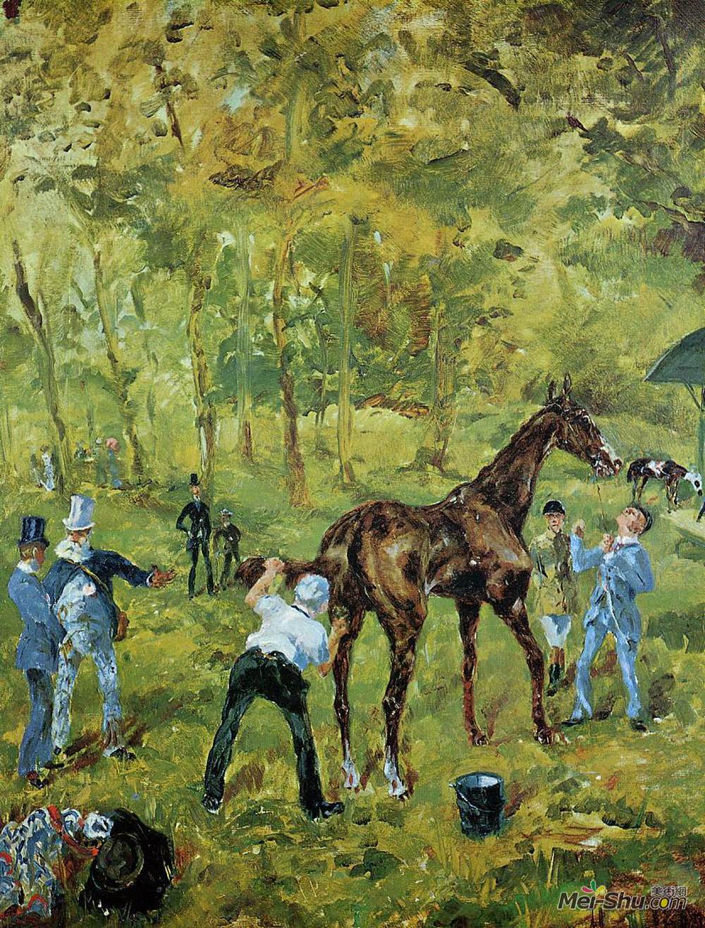 亨利·玛丽·雷蒙·德·图卢兹-劳特累克(Henri de Toulouse-Lautrec)高清作品《奥特伊的纪念品》