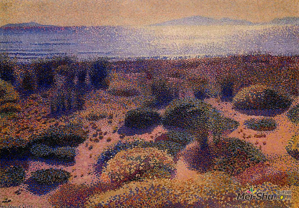 亨利·埃德蒙·克罗斯(Henri-Edmond Cross)高清作品《维格萨拉高原》