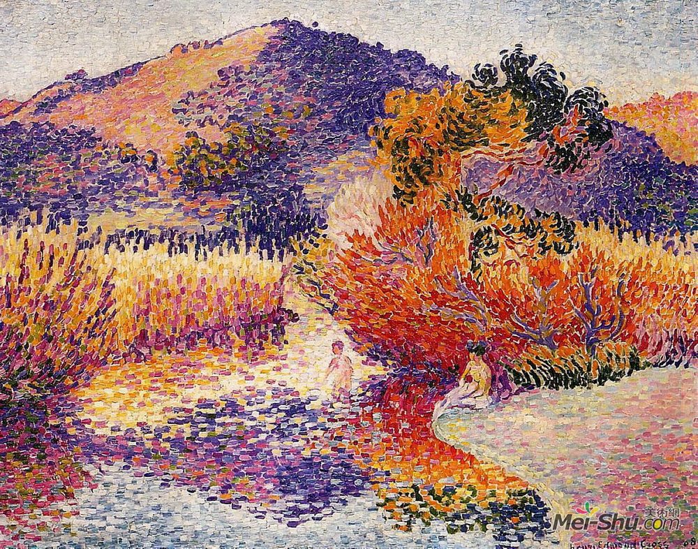 亨利·埃德蒙·克罗斯(Henri-Edmond Cross)高清作品《圣克莱尔河》