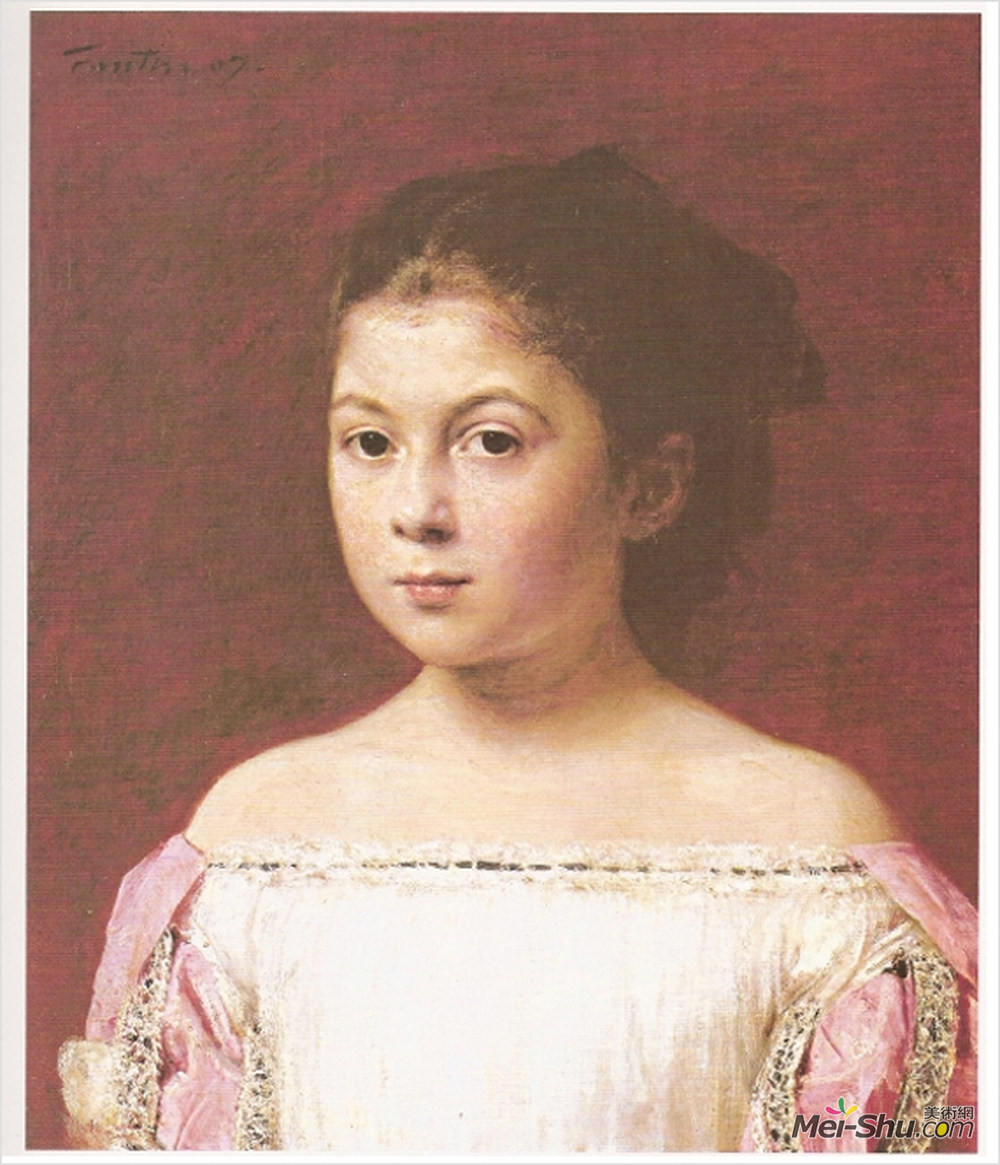亨利·方丹·拉图尔(Henri Fantin-Latour)高清作品《Marie Yolande de Fitz James》
