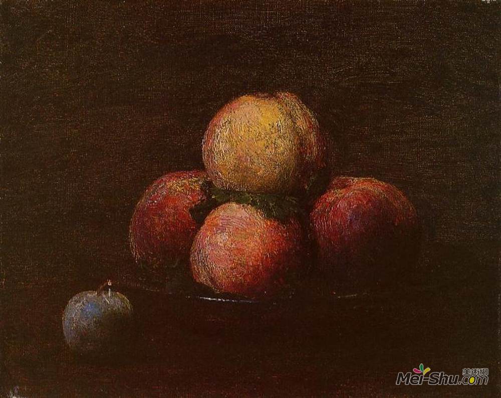 亨利·方丹·拉图尔(Henri Fantin-Latour)高清作品《桃李》