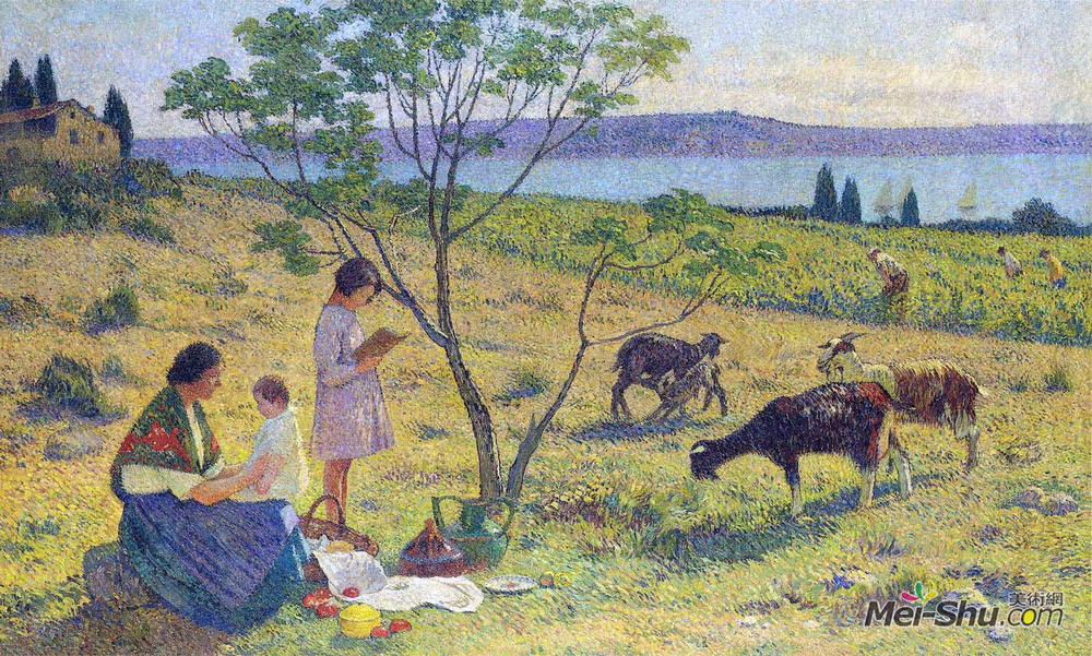 亨利马丁(Henri Martin)高清作品《田园诗的》