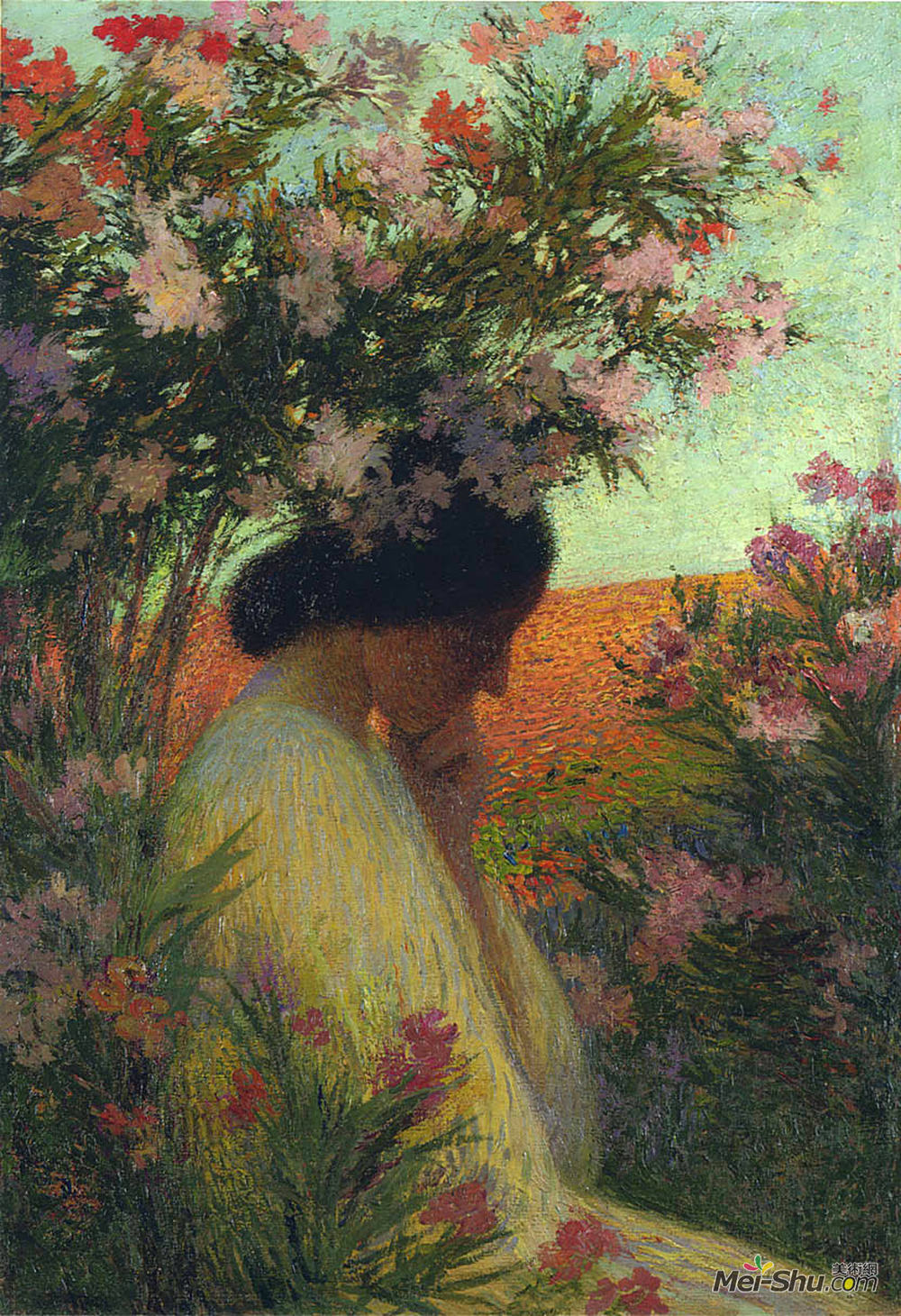 亨利马丁(Henri Martin)高清作品《玫瑰玫瑰》