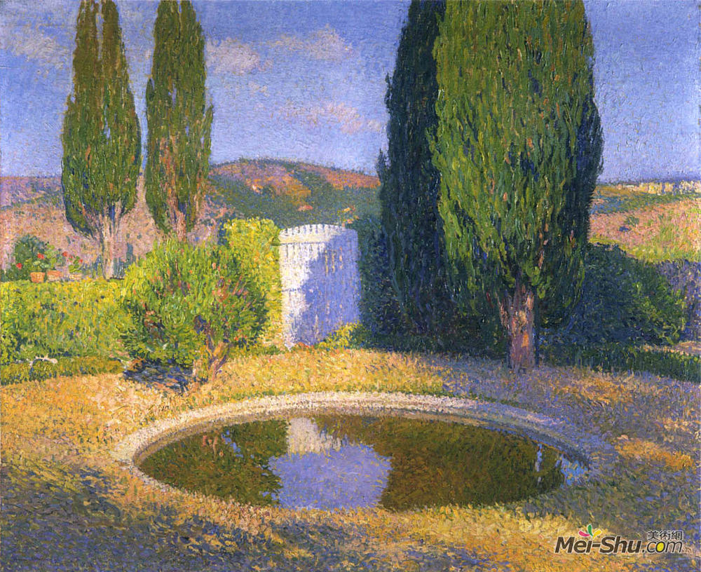 亨利马丁(Henri Martin)高清作品《夏季喷泉》