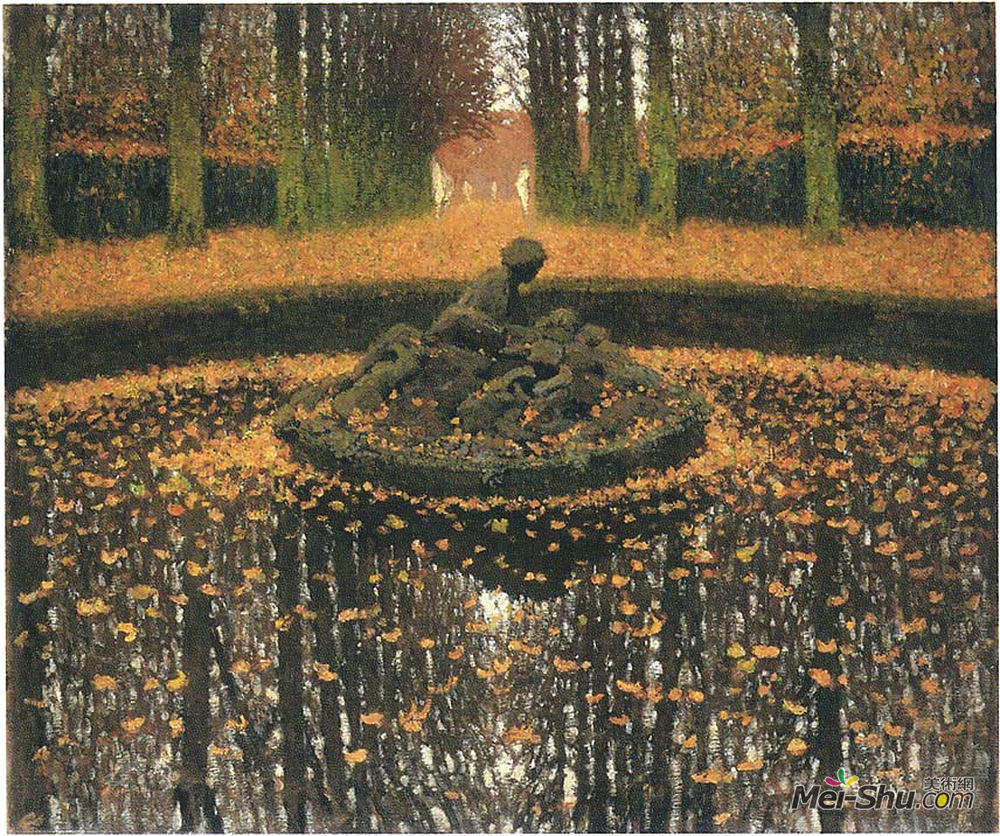 亨利马丁(Henri Martin)高清作品《凡尔赛女王的喷泉》
