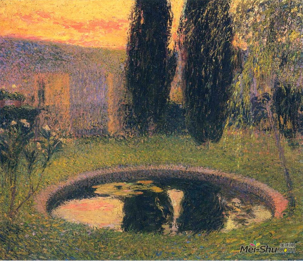 亨利马丁(Henri Martin)高清作品《在花园里》