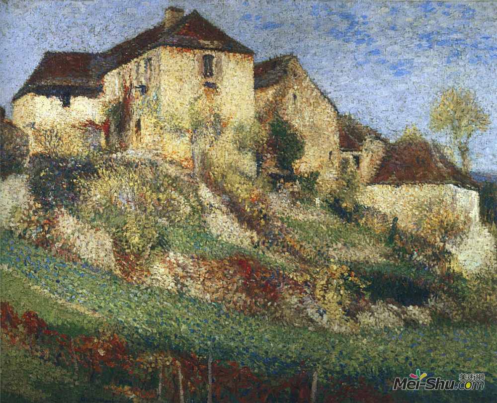 亨利马丁(Henri Martin)高清作品《住宅景观》