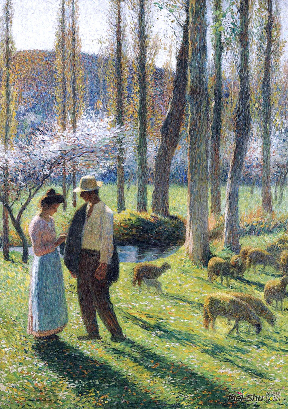 亨利马丁(Henri Martin)高清作品《情人》