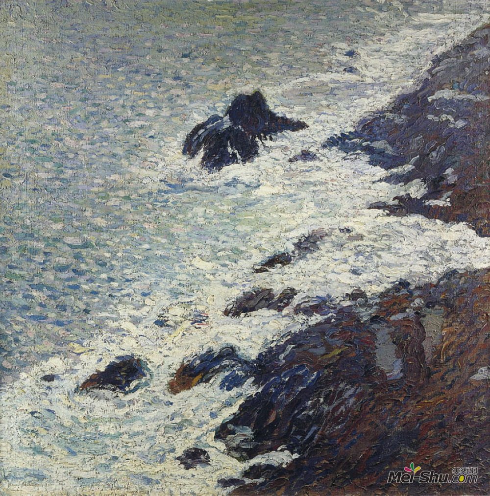 亨利马丁(Henri Martin)高清作品《海洋布雷顿》