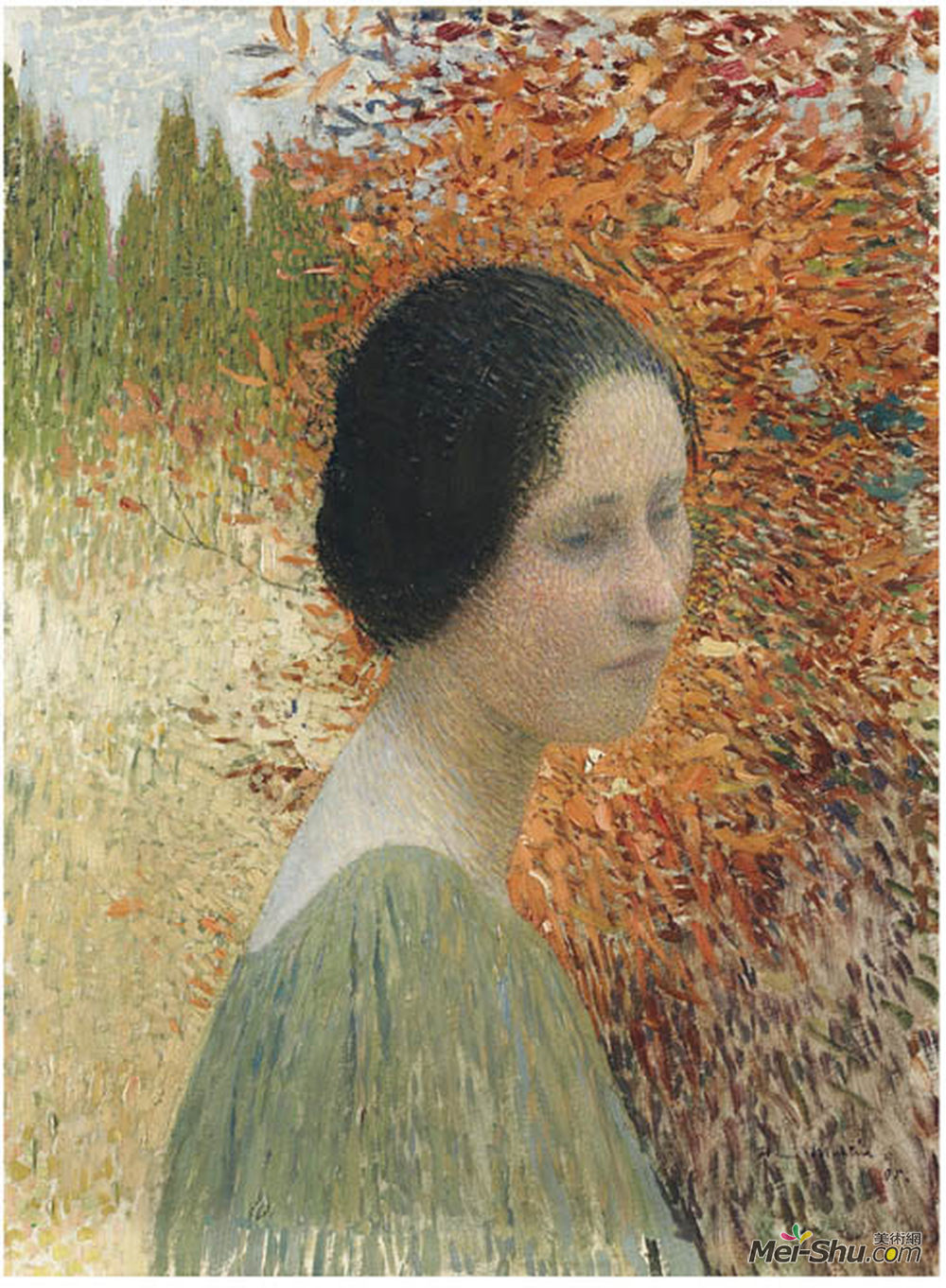 亨利马丁(Henri Martin)高清作品《女性肖像》