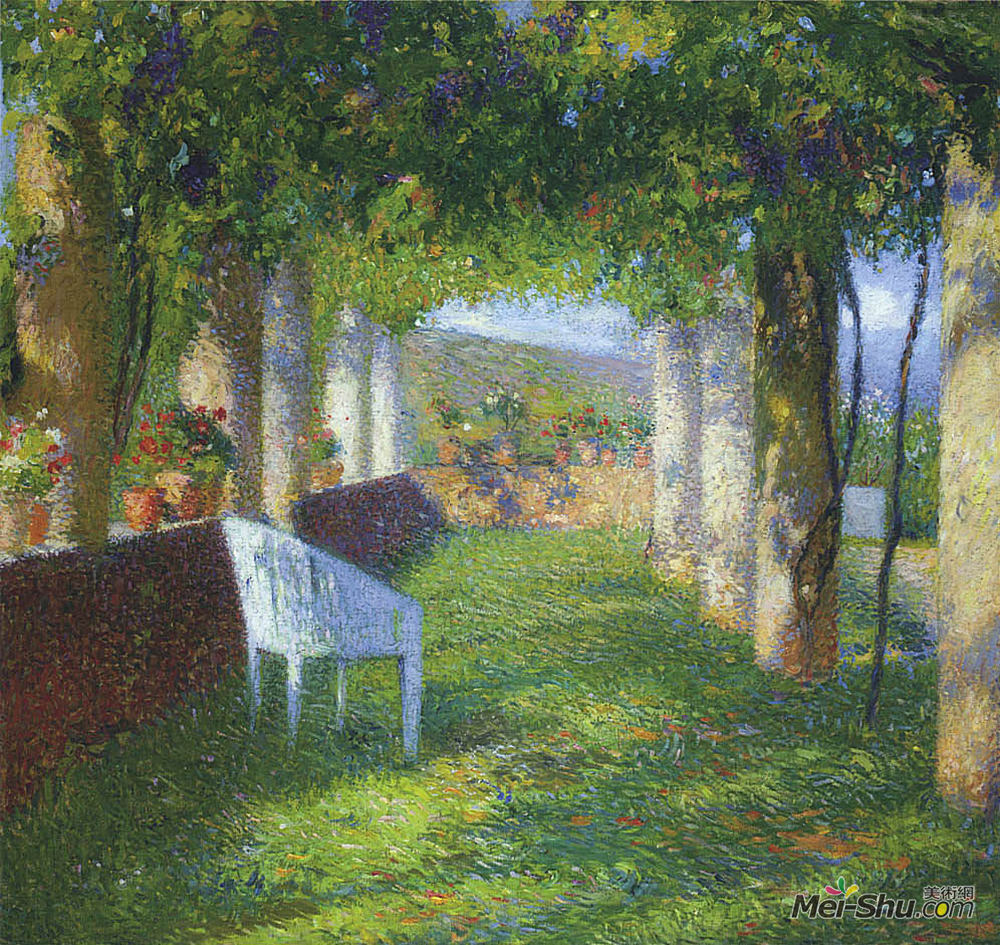 亨利马丁(Henri Martin)高清作品《凉亭》