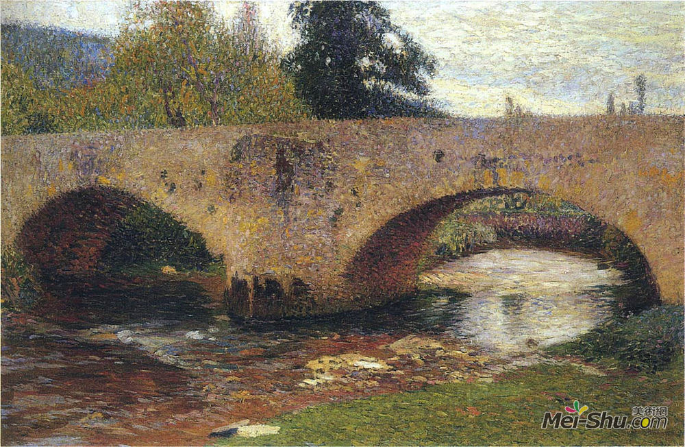 亨利马丁(Henri Martin)高清作品《韦伯大桥》