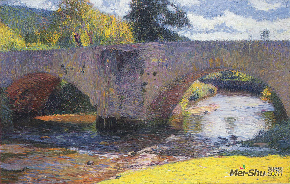 亨利马丁(Henri Martin)高清作品《韦伯大桥》