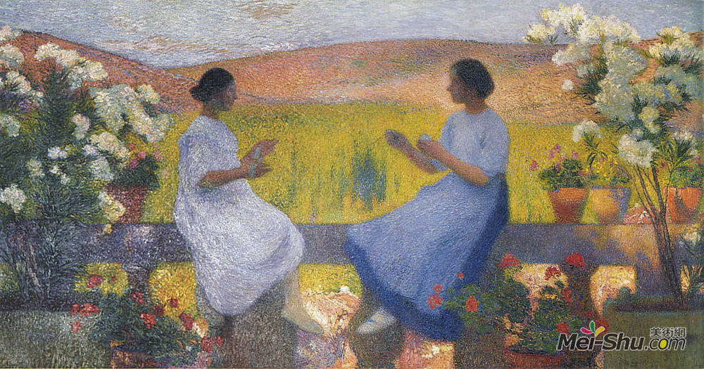 亨利马丁(Henri Martin)高清作品《织女》