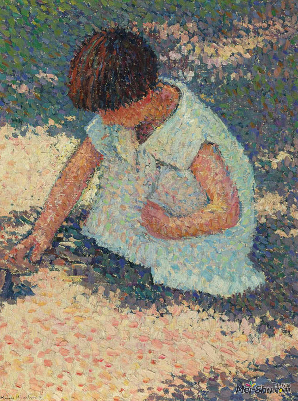 亨利马丁(Henri Martin)高清作品《年轻女孩》