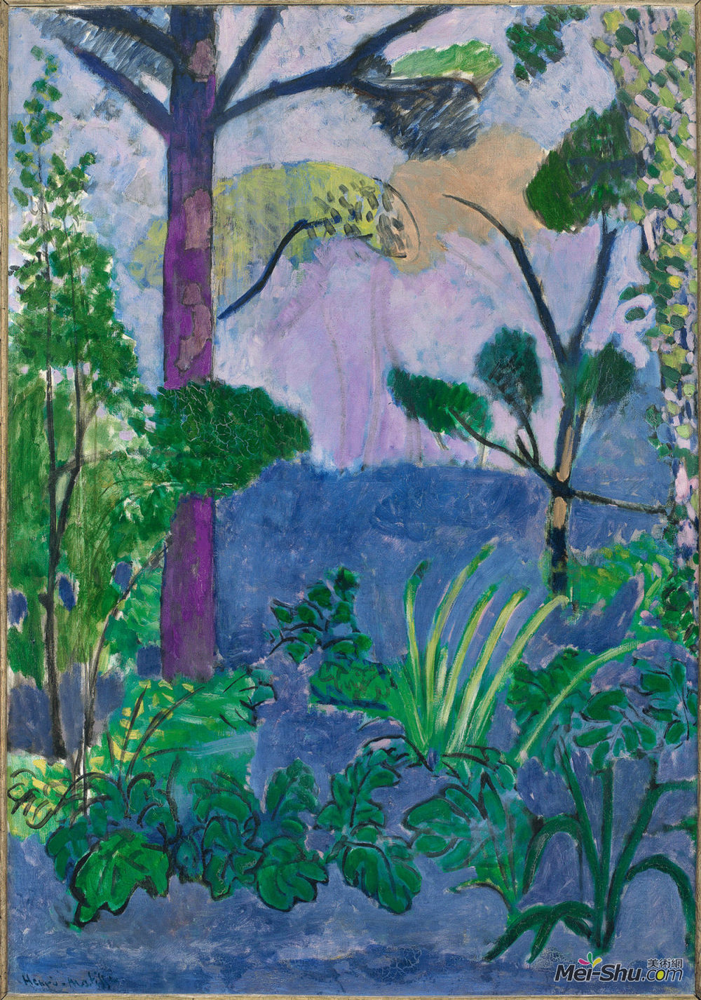 亨利·马蒂斯(Henri Matisse)高清作品《Acanthus (Moroccan Landscape)》