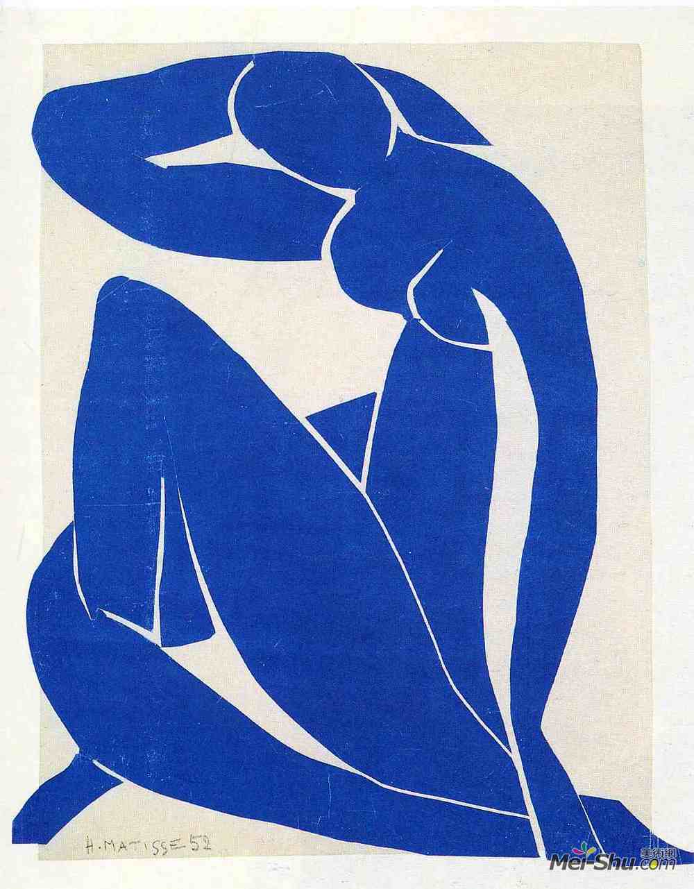 亨利·马蒂斯(Henri Matisse)高清作品《Blue Nude II》