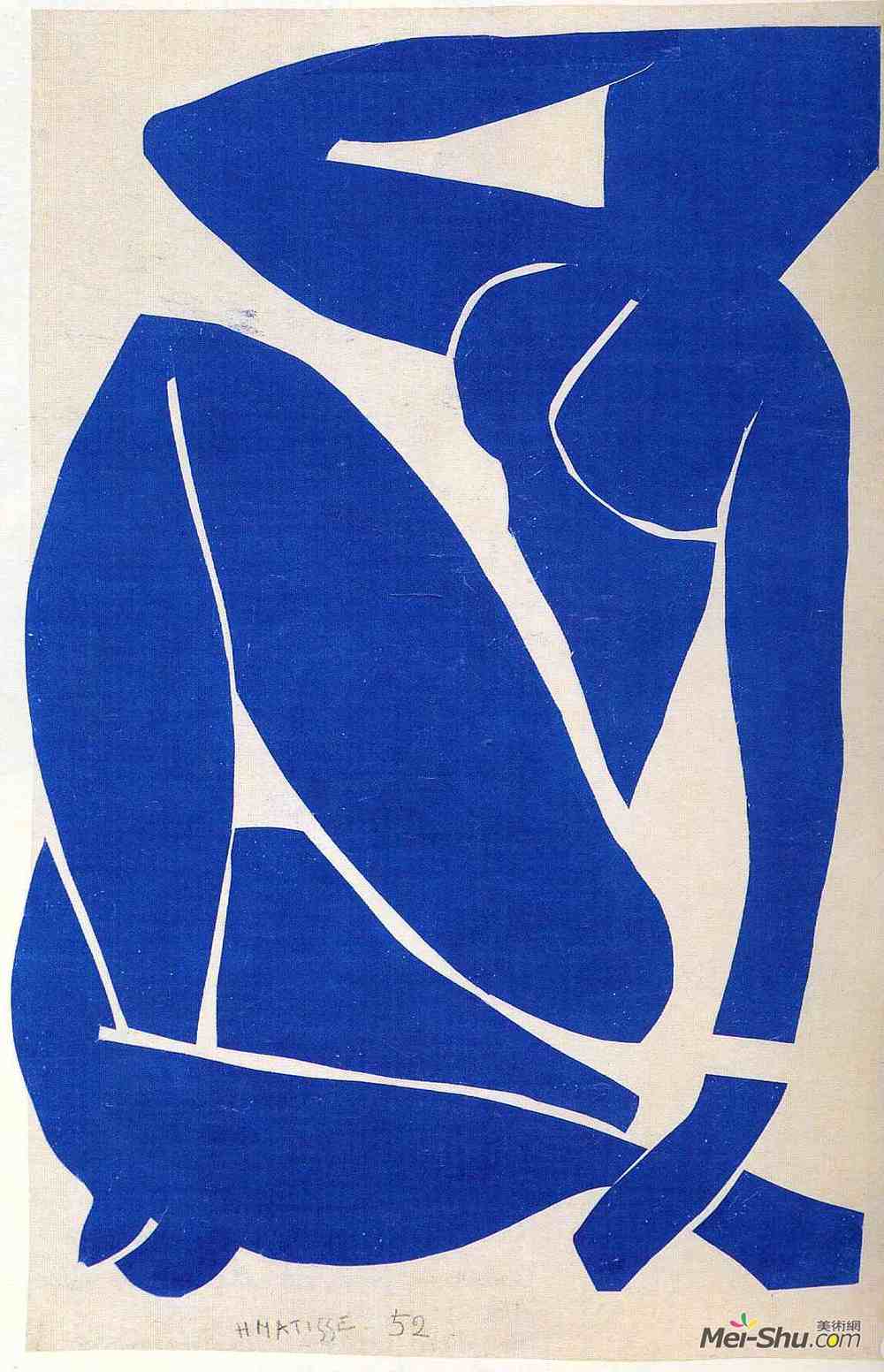 亨利·马蒂斯(Henri Matisse)高清作品《蓝色裸体》