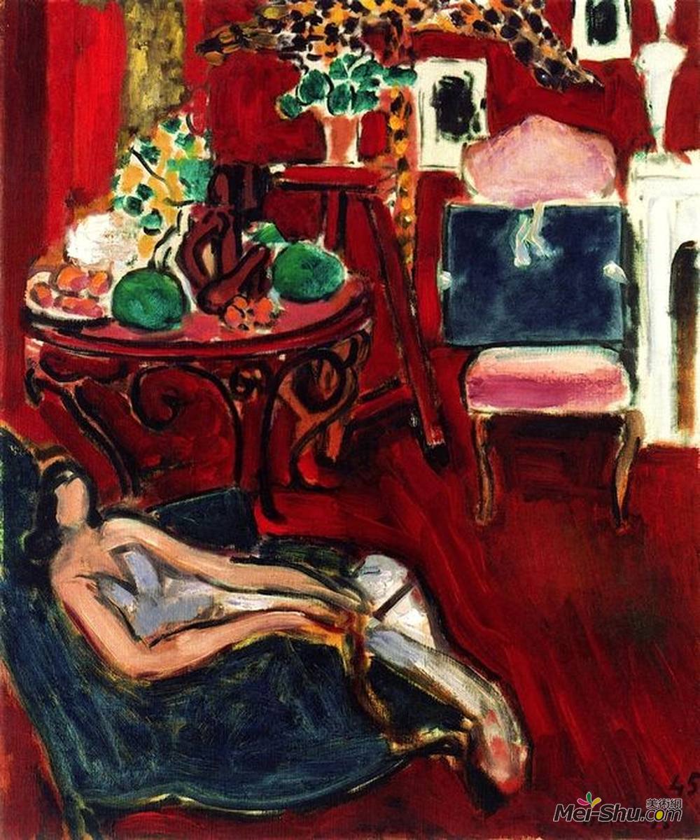 亨利·马蒂斯(Henri Matisse)高清作品《蓝色素描书》