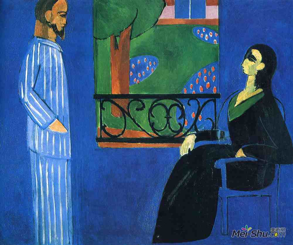 亨利·马蒂斯(Henri Matisse)高清作品《会话》