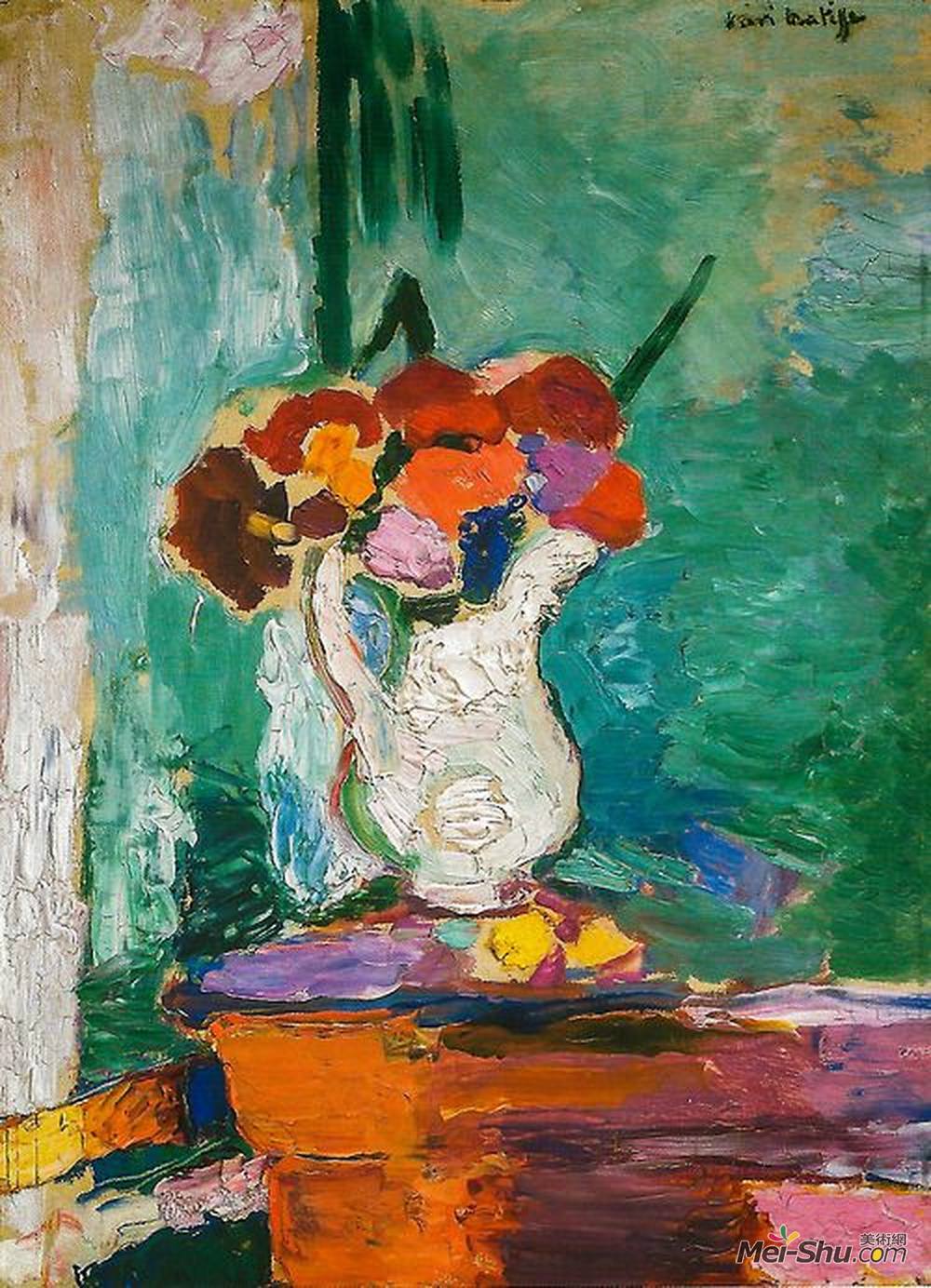 亨利·马蒂斯(Henri Matisse)高清作品《花》