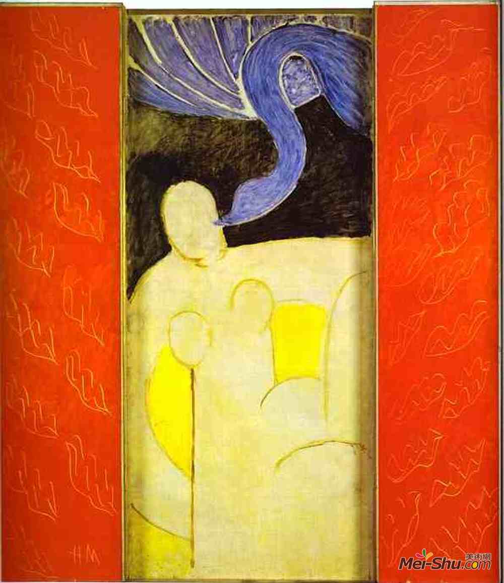 亨利·马蒂斯(Henri Matisse)高清作品《列达与天鹅》